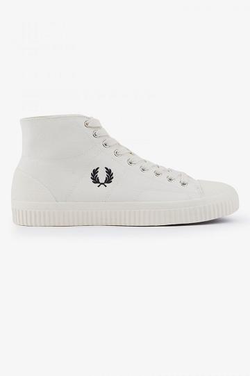 Fred Perry Hughes Mid Miesten Kengät Valkoinen | FI 1911PJJQ